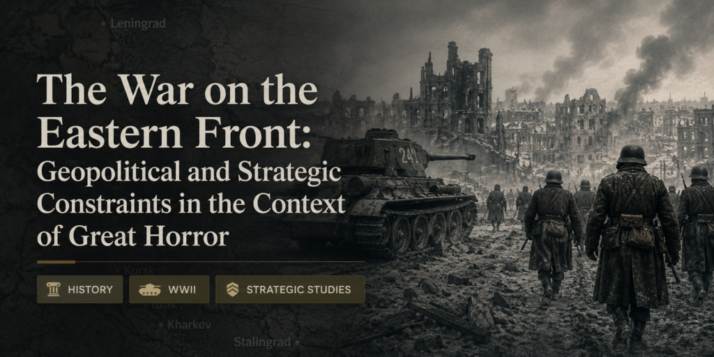 The War on the Eastern Front: Geopolitical and Strategic Constraints in the Context of Great Horror header image for history and strategic studies academic sample essay